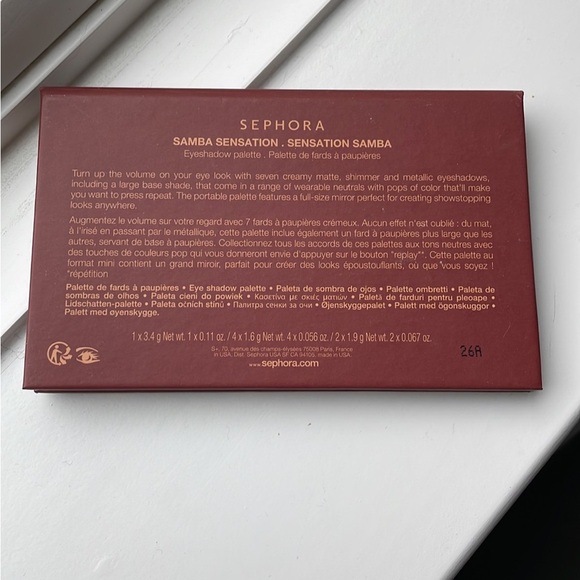 Sephora Samba Sensation Eyeshadow Palette - like new - pocket palette playlist - Picture 4 of 4